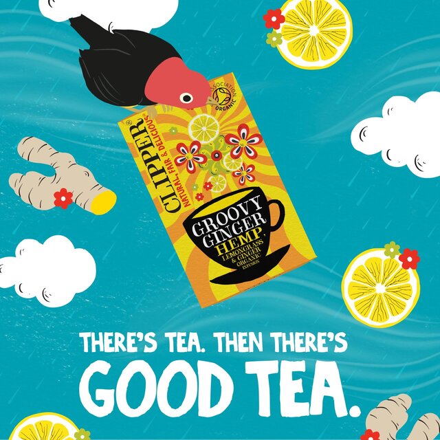 Clipper Groovy Ginger, Hemp, Lemongrass & Ginger Organic Infusion thumbnail 3