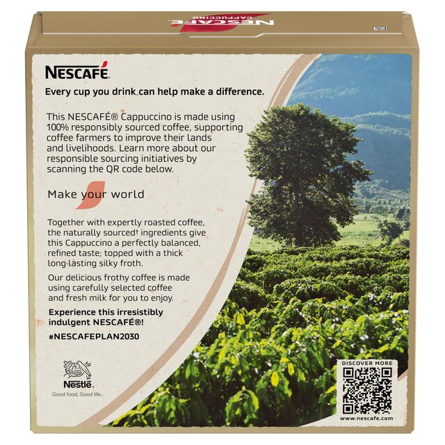 Nescafe Cappuccino Instant Coffee 12 Sachets thumbnail 4