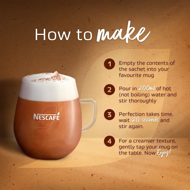 Nescafe Cappuccino Instant Coffee 12 Sachets thumbnail 6