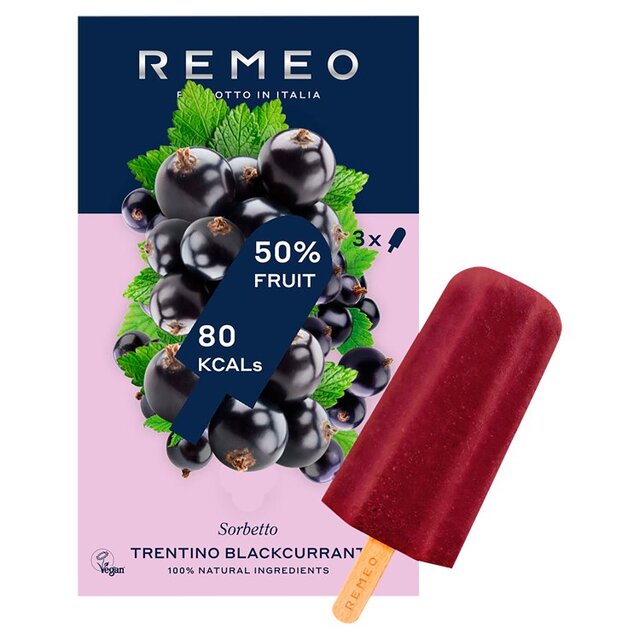 Remeo Gelato Trentino Blackcurrant Sorbet Lolly thumbnail 2