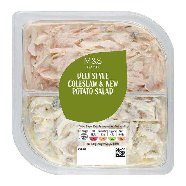 M&S Deli Style Coleslaw & Baby Charlotte Potato Salad Twinpack thumbnail 2