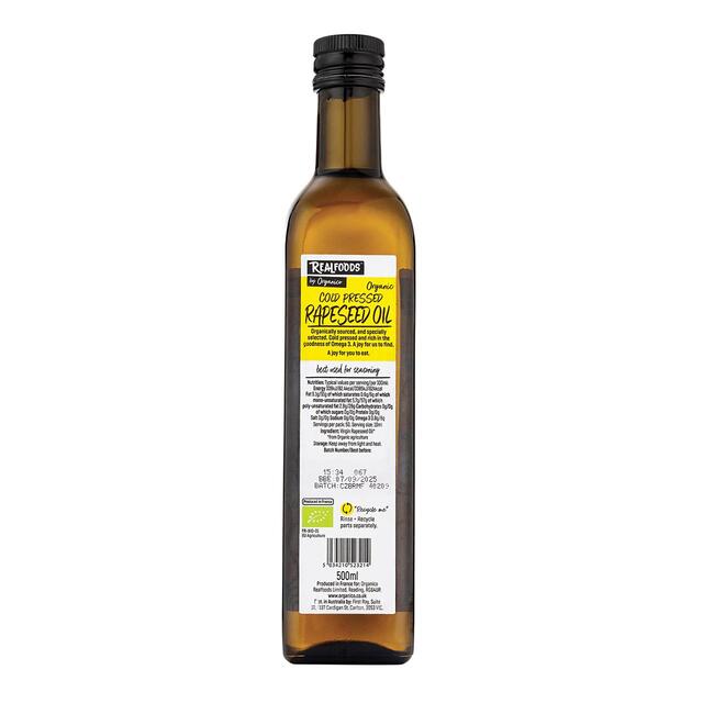 Realfoods by Organico Organic Virgin Rapeseed Oil thumbnail 3