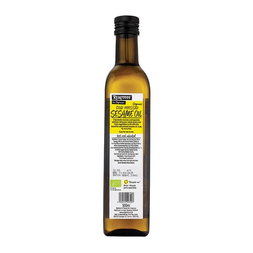 Realfoods Organic Virgin Sesame Oil thumbnail 3
