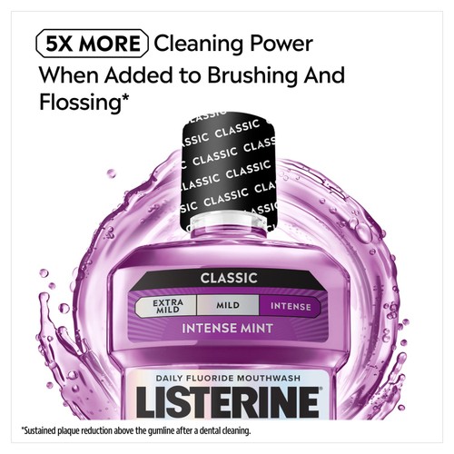 Listerine Total Care Intense Mint Classic Mouthwash thumbnail 4