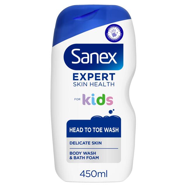 Sanex Expert Skin Health Kids Bubble Bath Body Wash Shower Gel