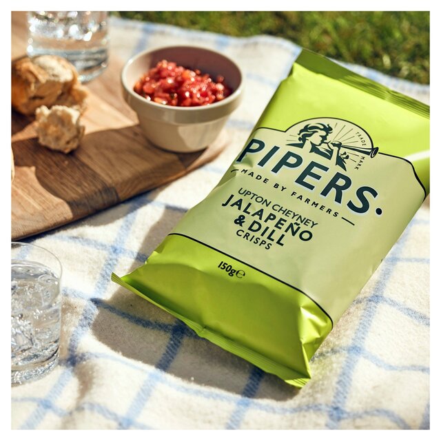 Pipers Upton Cheyney Jalapeno & Dill Sharing Bag Crisps thumbnail 2