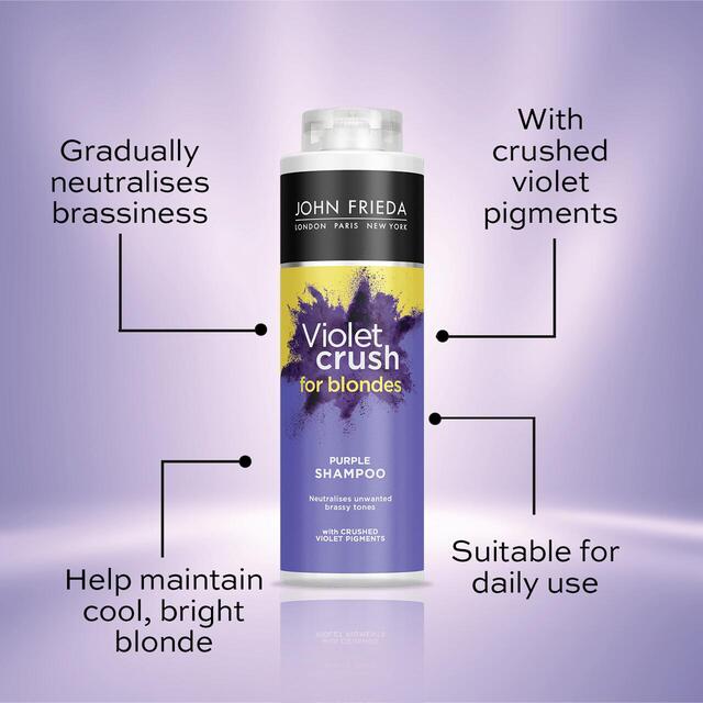 John Frieda Sheer Blonde Correcting Purple Shampoo thumbnail 4