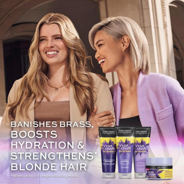 John Frieda Sheer Blonde Correcting Purple Shampoo & Conditioner Twin Pack thumbnail 4