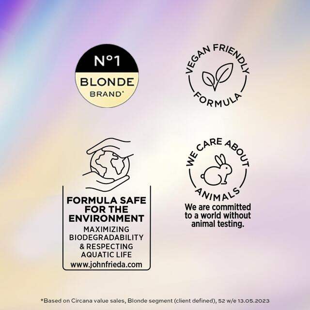 John Frieda Sheer Blonde Correcting Purple Shampoo & Conditioner Twin Pack thumbnail 7