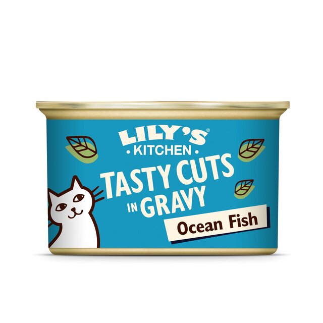 Lily's Kitchen Tasty Cuts in Gravy - Ocean Fish Wet Food for Cats