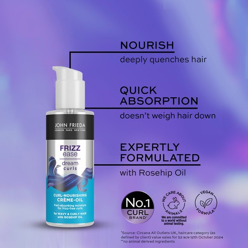 John Frieda Frizz Ease Dream Curls Curl Nourishing creme-Oil thumbnail 2