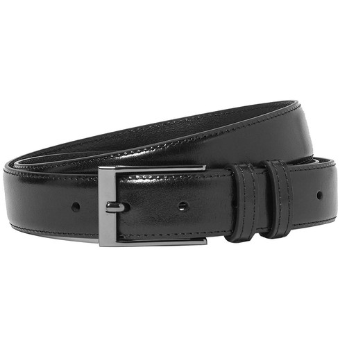 M&S Mens M&S Collection Leather Smart Belt, 2XL 42-44, Black