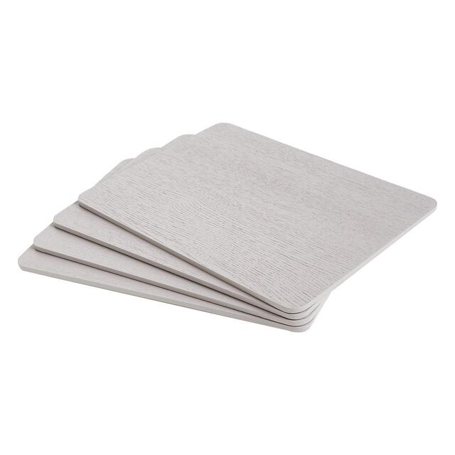 M&S Set of 4 Grey Wooden Placemats 'One Size Grey