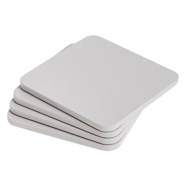 M&S Square Wooden Coasters 'One Size Grey