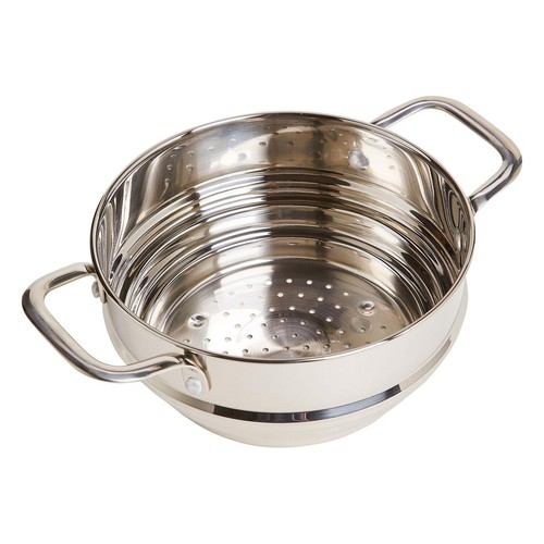 M&S Universal Stainless Steel Steamer, Silver