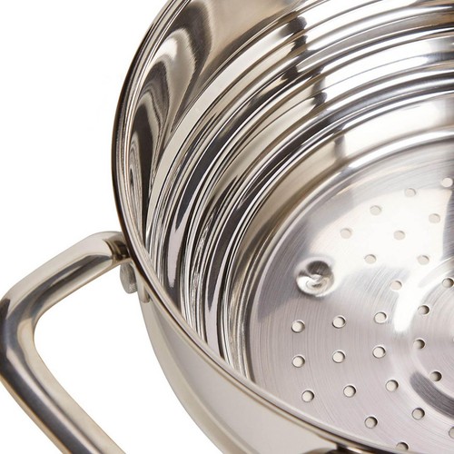 M&S Universal Stainless Steel Steamer, Silver thumbnail 2