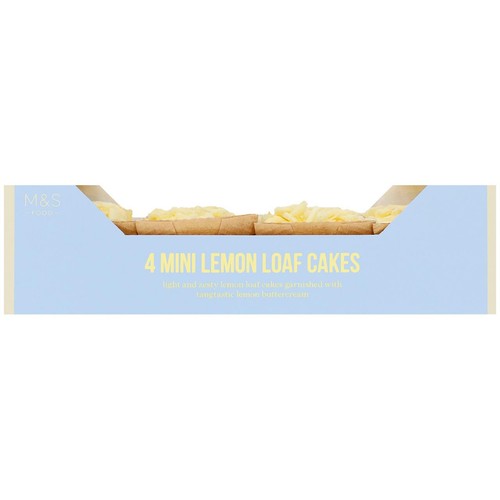 M&S 4 mini lemon loaf cakes thumbnail 2