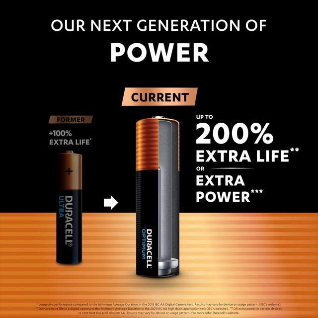 Duracell Optimum AA Batteries thumbnail 3