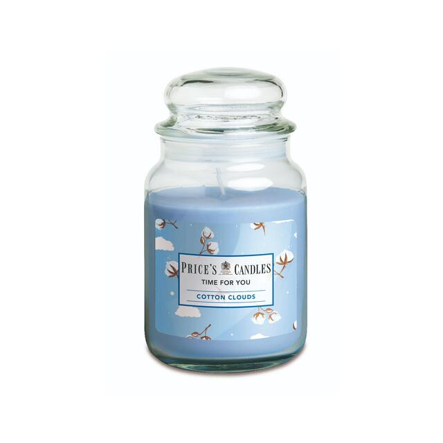 Price's Cotton Clouds Large Jar Candle