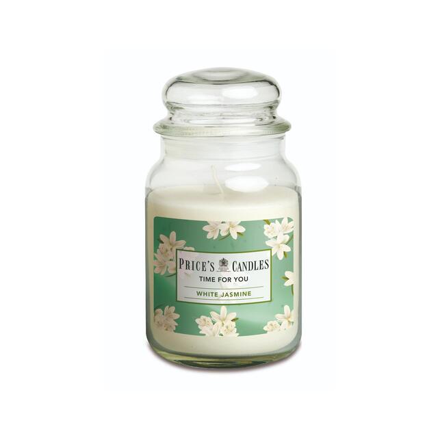 Price's White Jasmine Large Jar Candle