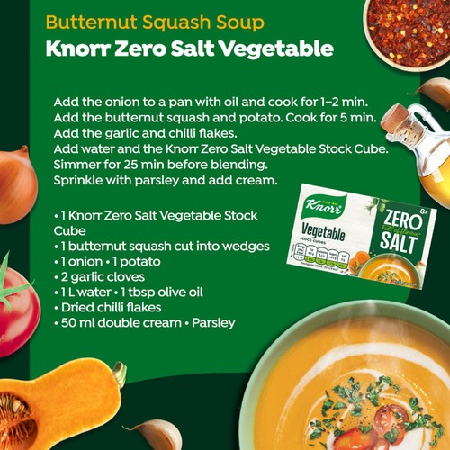 Knorr 8 Vegetable Zero Salt Stock Cubes thumbnail 4