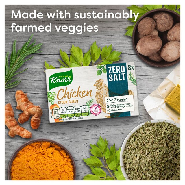 Knorr 8 Chicken Zero Salt Stock Cubes thumbnail 7