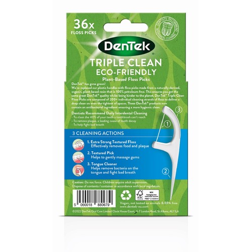 DenTek ECO Triple Clean Floss Picks thumbnail 3