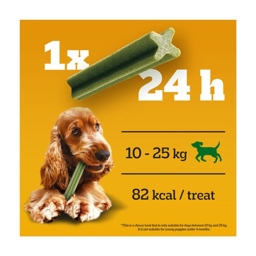 Pedigree Dentastix Fresh Adult Medium Dog Treats 5 x Dental Sticks thumbnail 3
