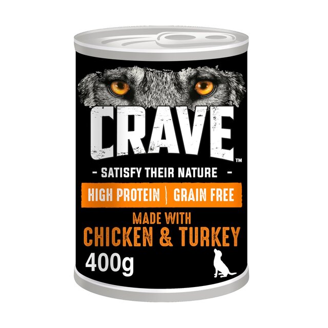 Crave Adult Wet Dog Food Can with Chicken & Turkey in Loaf