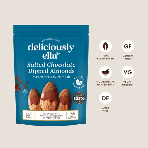 Deliciously Ella Salted Chocolate Dipped Almonds thumbnail 2