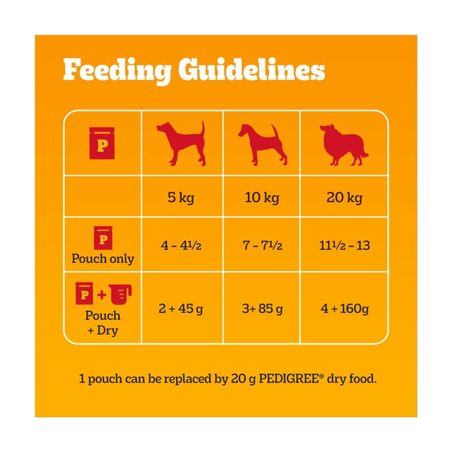 Pedigree Wet Dog Food Pouches with Beef, Liver and Vegetables in Gravy thumbnail 3
