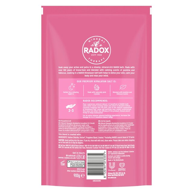 Radox Crystal Calm Himalayan Salts with Jasmine & Hibiscus thumbnail 3
