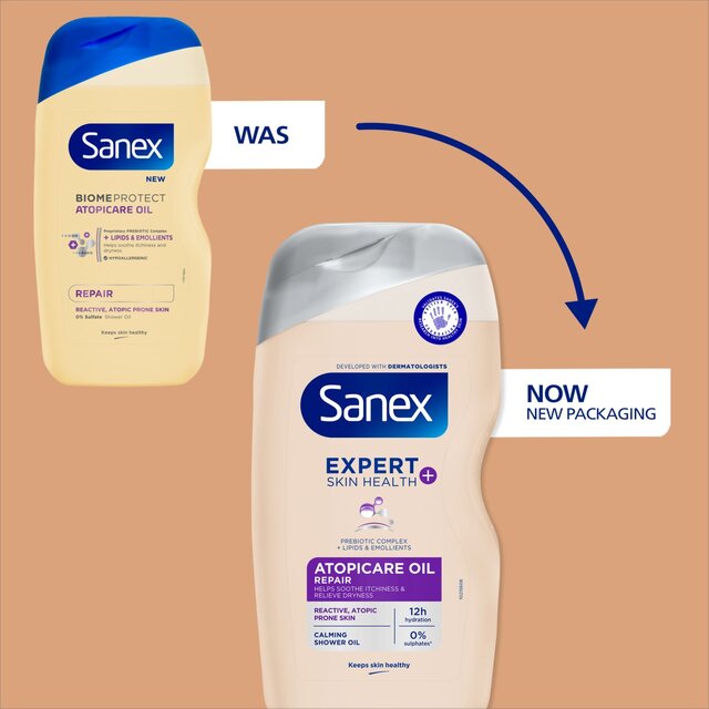 Sanex Expert Skin Health+ Atopicare Oil Repair Body Wash Shower Gel thumbnail 5