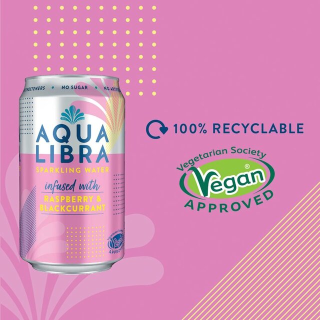 Aqua Libra Raspberry & Blackcurrant Infused Sparkling Water thumbnail 5