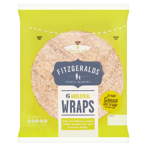 Fitzgeralds Large Wholemeal Wraps