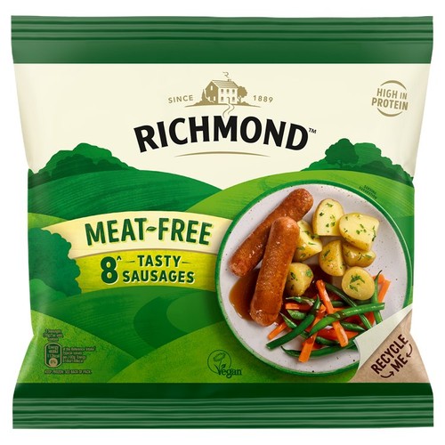Richmond 8 Meat Free Vegan Frozen Sausages thumbnail 2