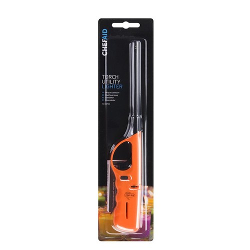 Chef Aid Long Reach Refillable Gas Lighter, Red thumbnail 2