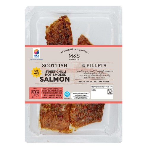 M&S Scottish Sweet Chilli Hot Smoked Salmon thumbnail 2