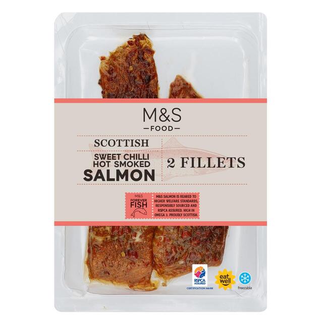 M&S 2 Roasted Sweet Chilli Salmon Fillets