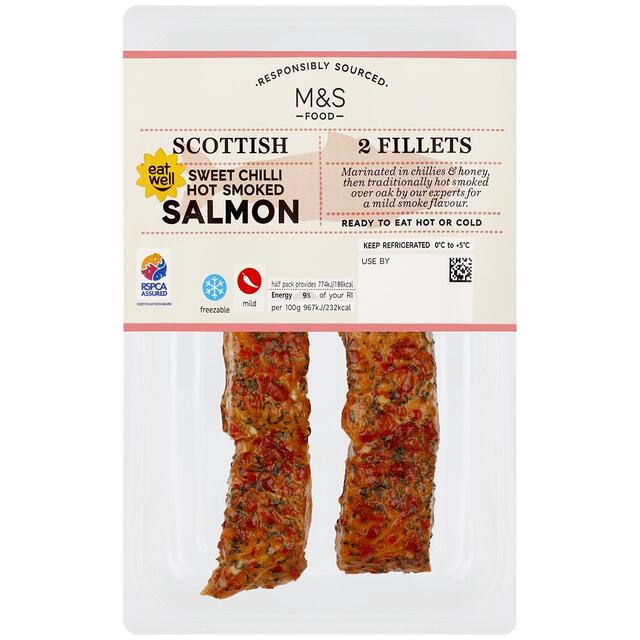 M&S 2 Roasted Sweet Chilli Salmon Fillets thumbnail 3