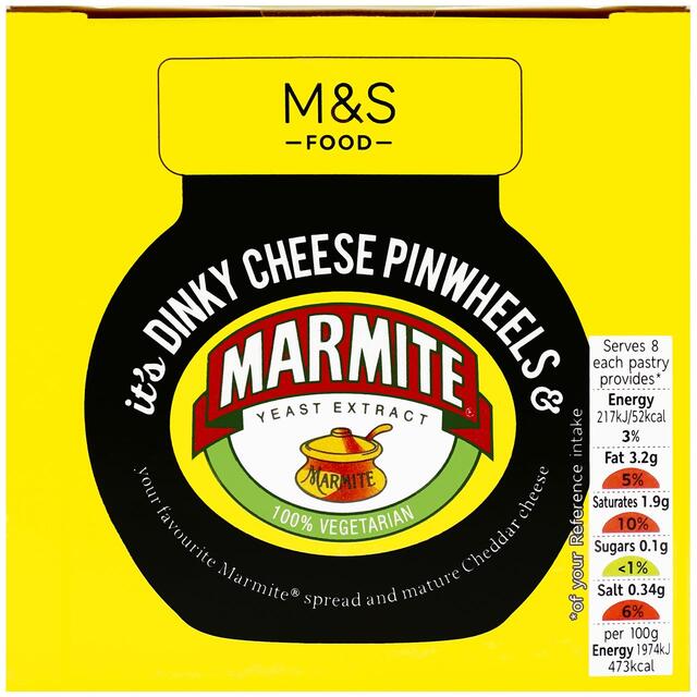M&S 8 Marmite Dinky Cheese Pinwheels thumbnail 3