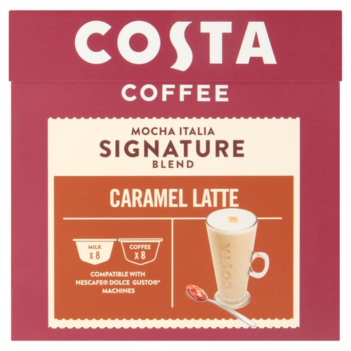 Costa Coffee Nescafe Dolce Gusto Compatible Caramel Latte thumbnail 2