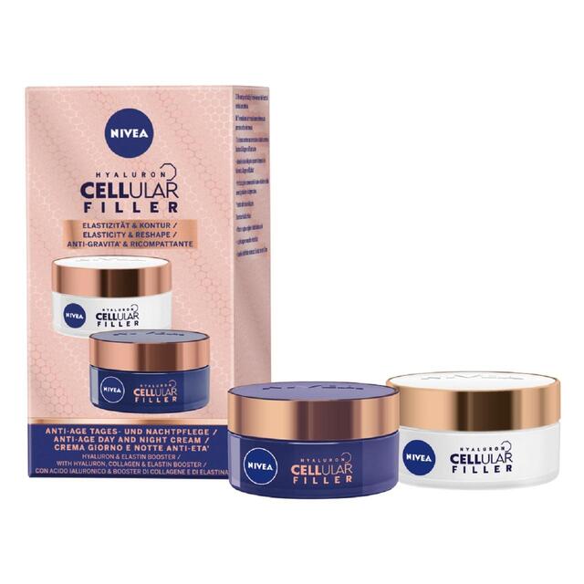 NIVEA Hyaluron Cellular Elasticity Filler Day & Night Face Cream Duo Pack