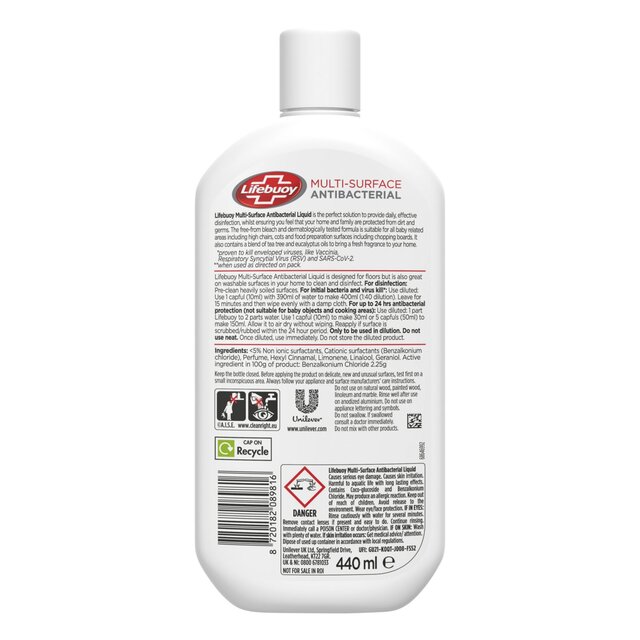 Lifebuoy Antibacterial Multi-surface general purpose cleaner thumbnail 2