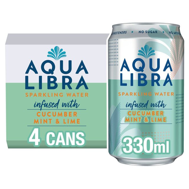 Aqua Libra Cucumber, Mint & Lime Infused Sparkling Water