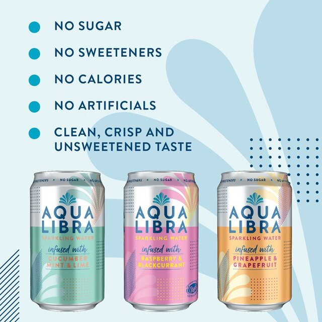 Aqua Libra Cucumber, Mint & Lime Infused Sparkling Water thumbnail 3