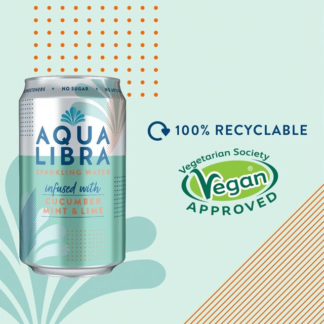 Aqua Libra Cucumber, Mint & Lime Infused Sparkling Water thumbnail 4