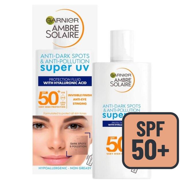 Garnier Ambre Solaire UV Anti Dark Spots & Anti Pollution Face Fluid SPF50+