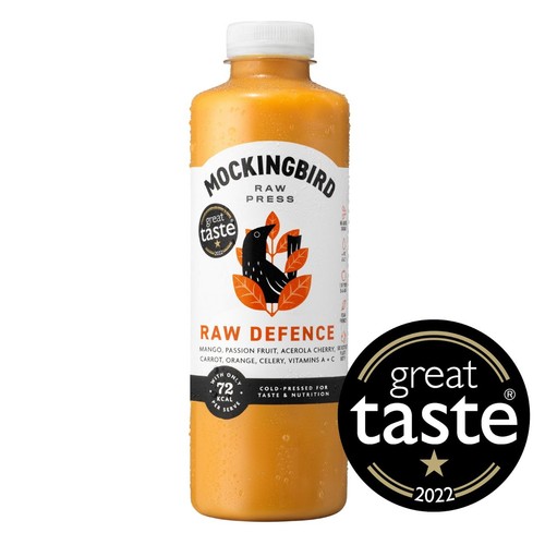 Mockingbird Raw Defence Smoothie, Mango, Passion Fruit, Carrot