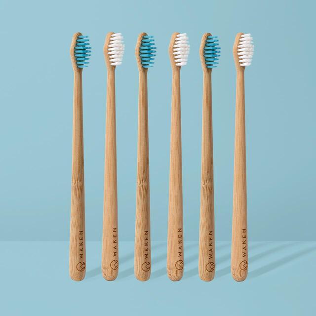 Waken Bamboo Toothbrush Blue thumbnail 3
